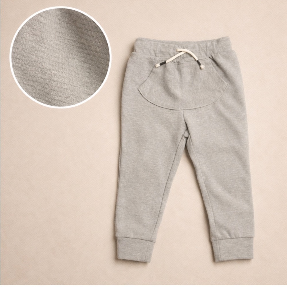 Cat & Jack Toddler Jogger Sweatpants Size 3T Light Gray Elastic Waist